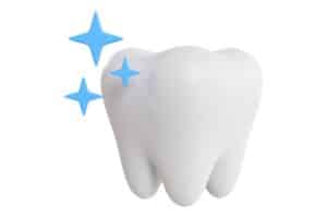 whitened teeth model